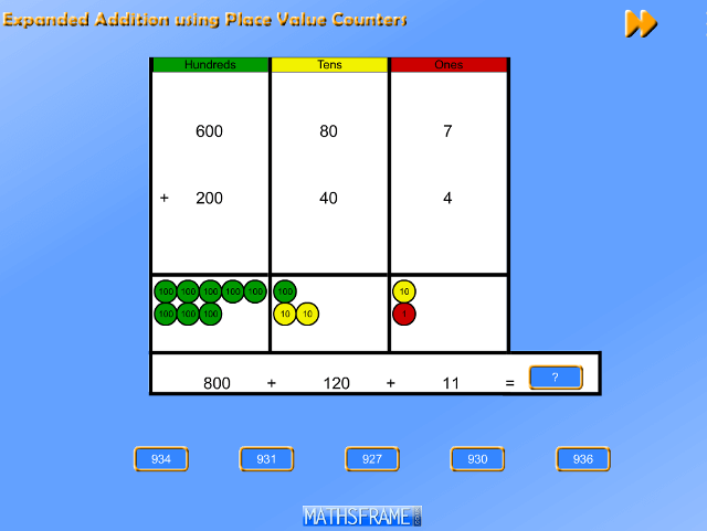 Expanded-Addition-using-Place-Value-Counters