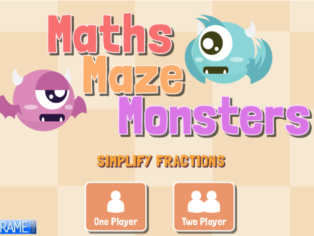 Maths-Maze-Monsters-Simplify-Fractions