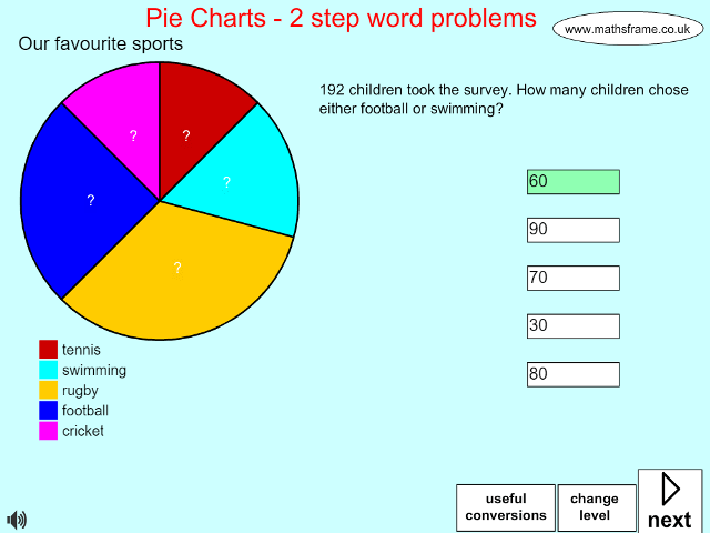 Pie Chart Word Problems