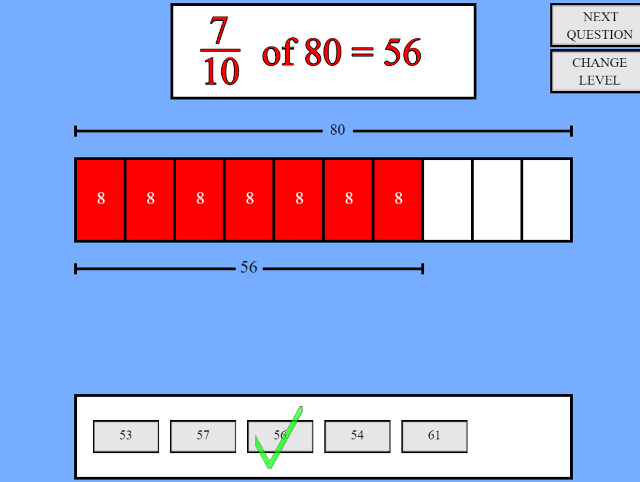 Fractions-of-Numbers-Tablet-Version