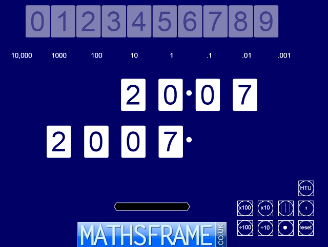 itp moving digits mathsframe