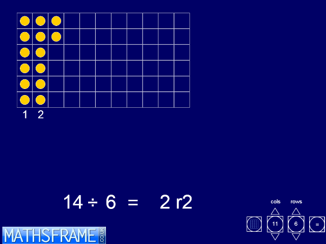 maths games division with remainders