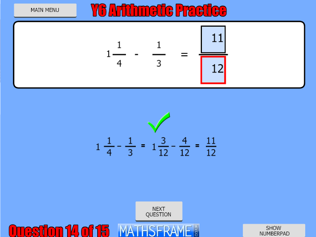 Y6-Arithmetic-Practice
