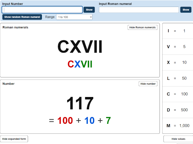 Reading-Roman-Numerals