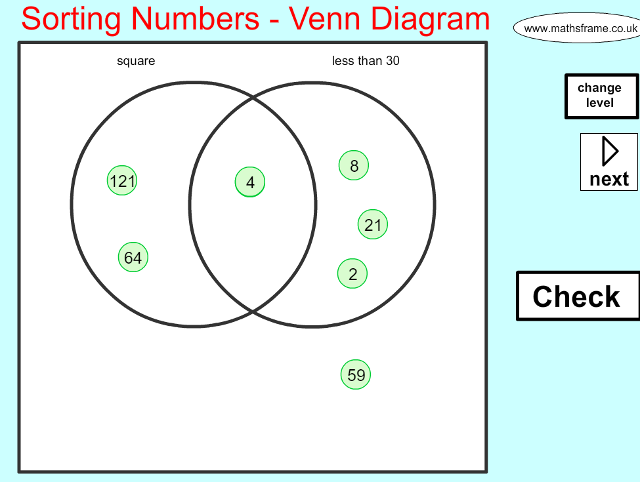 iphone venn diagram app Classifying Sorting and  Mathsframe